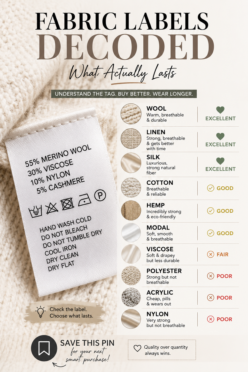 Fabric Labels Decoded: What Actually Lasts