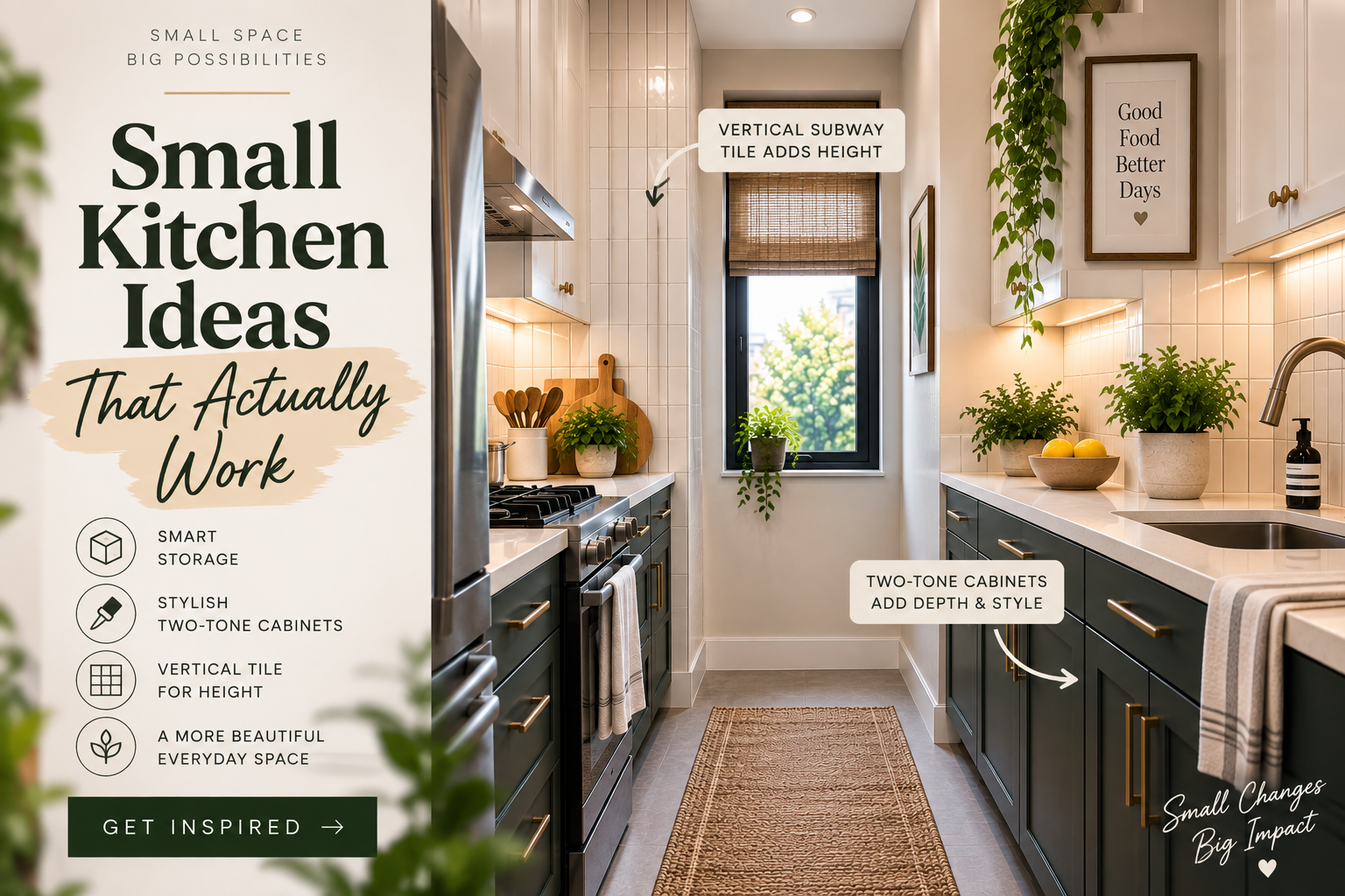 Small Kitchen Ideas That Actually Work (Not Just Photos)